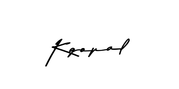 Design your own signature with our free online signature maker. With this signature software, you can create a handwritten (Asem Kandis PERSONAL USE) signature for name Kgopal. Kgopal signature style 9 images and pictures png