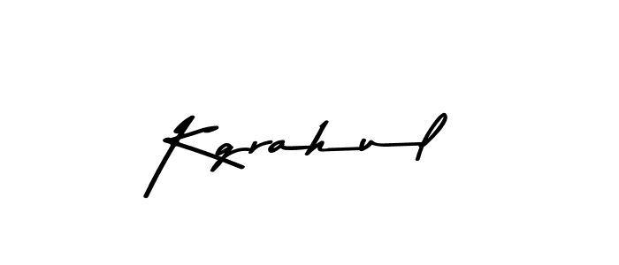 How to make Kgrahul name signature. Use Asem Kandis PERSONAL USE style for creating short signs online. This is the latest handwritten sign. Kgrahul signature style 9 images and pictures png