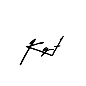 Make a beautiful signature design for name Kgt. With this signature (Asem Kandis PERSONAL USE) style, you can create a handwritten signature for free. Kgt signature style 9 images and pictures png