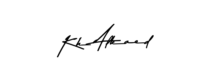 Create a beautiful signature design for name Kh Alkaed. With this signature (Asem Kandis PERSONAL USE) fonts, you can make a handwritten signature for free. Kh Alkaed signature style 9 images and pictures png