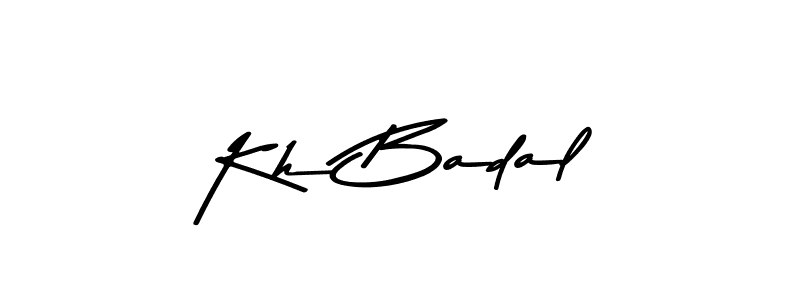 Also You can easily find your signature by using the search form. We will create Kh Badal name handwritten signature images for you free of cost using Asem Kandis PERSONAL USE sign style. Kh Badal signature style 9 images and pictures png