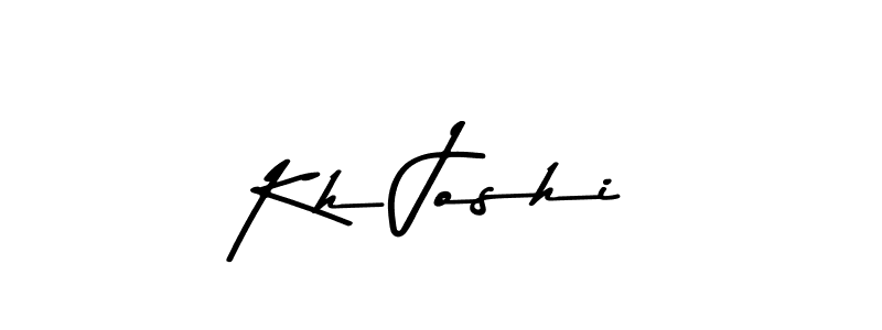 Kh Joshi stylish signature style. Best Handwritten Sign (Asem Kandis PERSONAL USE) for my name. Handwritten Signature Collection Ideas for my name Kh Joshi. Kh Joshi signature style 9 images and pictures png