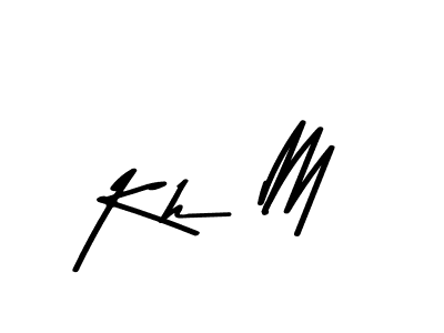 Make a beautiful signature design for name Kh M. Use this online signature maker to create a handwritten signature for free. Kh M signature style 9 images and pictures png