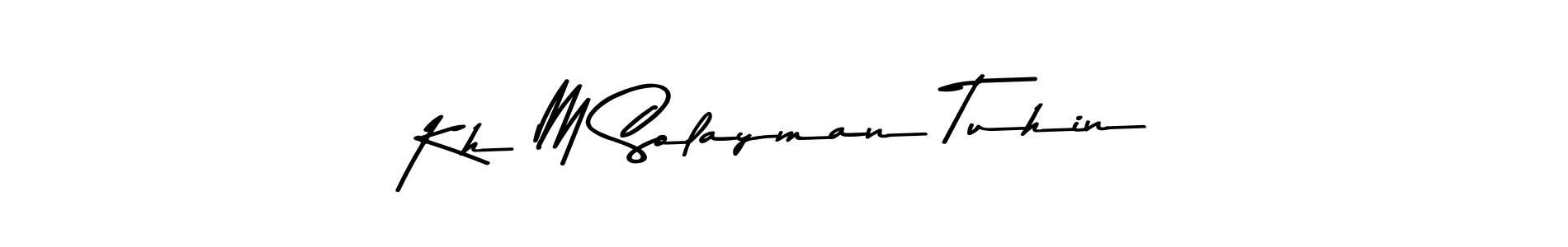 How to Draw Kh M Solayman Tuhin signature style? Asem Kandis PERSONAL USE is a latest design signature styles for name Kh M Solayman Tuhin. Kh M Solayman Tuhin signature style 9 images and pictures png