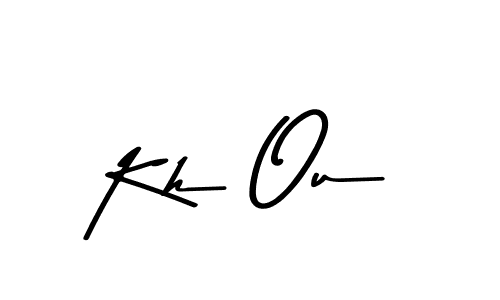 Use a signature maker to create a handwritten signature online. With this signature software, you can design (Asem Kandis PERSONAL USE) your own signature for name Kh Ou. Kh Ou signature style 9 images and pictures png