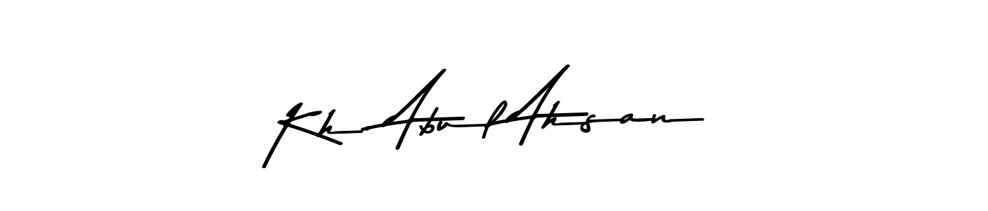 Make a beautiful signature design for name Kh. Abul Ahsan. With this signature (Asem Kandis PERSONAL USE) style, you can create a handwritten signature for free. Kh. Abul Ahsan signature style 9 images and pictures png