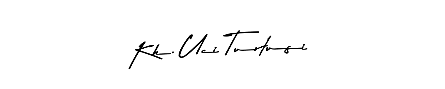 The best way (Asem Kandis PERSONAL USE) to make a short signature is to pick only two or three words in your name. The name Kh. Uci Turtusi include a total of six letters. For converting this name. Kh. Uci Turtusi signature style 9 images and pictures png