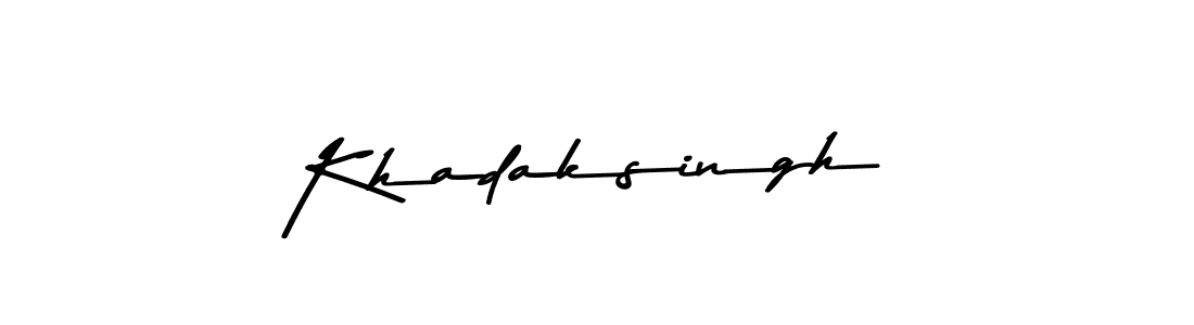 Design your own signature with our free online signature maker. With this signature software, you can create a handwritten (Asem Kandis PERSONAL USE) signature for name Khadaksingh. Khadaksingh signature style 9 images and pictures png
