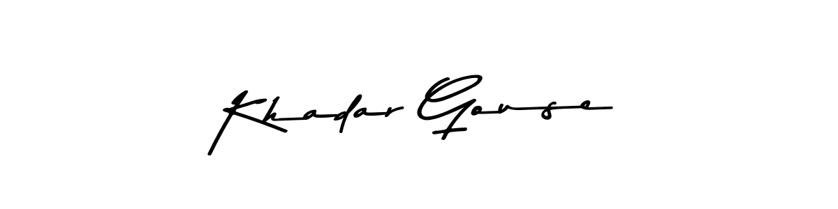 Make a beautiful signature design for name Khadar Gouse. Use this online signature maker to create a handwritten signature for free. Khadar Gouse signature style 9 images and pictures png