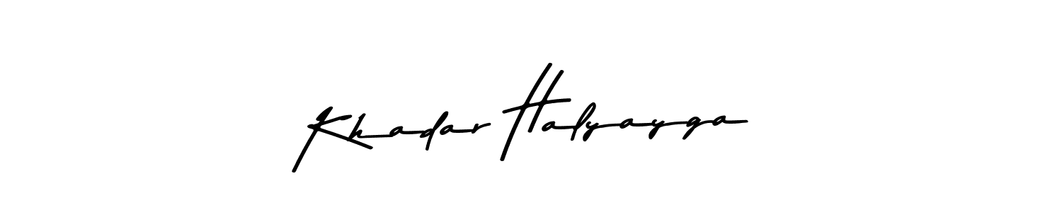 Make a beautiful signature design for name Khadar Halyayga. Use this online signature maker to create a handwritten signature for free. Khadar Halyayga signature style 9 images and pictures png