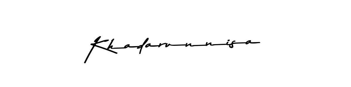 Also You can easily find your signature by using the search form. We will create Khadarunnisa name handwritten signature images for you free of cost using Asem Kandis PERSONAL USE sign style. Khadarunnisa signature style 9 images and pictures png