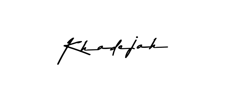 Make a beautiful signature design for name Khadejah. With this signature (Asem Kandis PERSONAL USE) style, you can create a handwritten signature for free. Khadejah signature style 9 images and pictures png