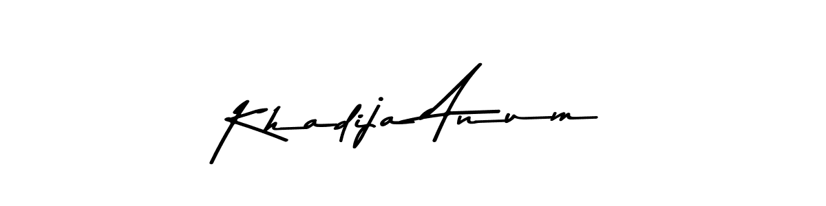 Also we have Khadija Anum name is the best signature style. Create professional handwritten signature collection using Asem Kandis PERSONAL USE autograph style. Khadija Anum signature style 9 images and pictures png