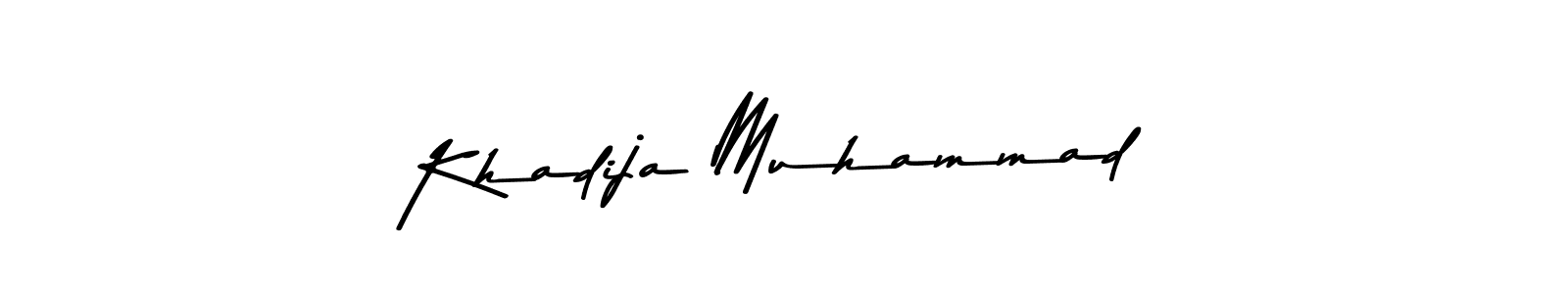 Design your own signature with our free online signature maker. With this signature software, you can create a handwritten (Asem Kandis PERSONAL USE) signature for name Khadija Muhammad. Khadija Muhammad signature style 9 images and pictures png