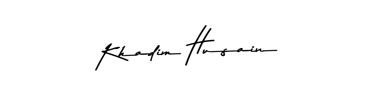 Also we have Khadim Husain name is the best signature style. Create professional handwritten signature collection using Asem Kandis PERSONAL USE autograph style. Khadim Husain signature style 9 images and pictures png