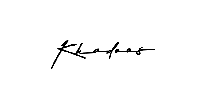 Make a beautiful signature design for name Khadoos. Use this online signature maker to create a handwritten signature for free. Khadoos signature style 9 images and pictures png