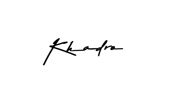 The best way (Asem Kandis PERSONAL USE) to make a short signature is to pick only two or three words in your name. The name Khadro include a total of six letters. For converting this name. Khadro signature style 9 images and pictures png