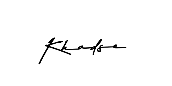 Also we have Khadse name is the best signature style. Create professional handwritten signature collection using Asem Kandis PERSONAL USE autograph style. Khadse signature style 9 images and pictures png