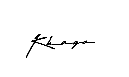 How to make Khaga name signature. Use Asem Kandis PERSONAL USE style for creating short signs online. This is the latest handwritten sign. Khaga signature style 9 images and pictures png