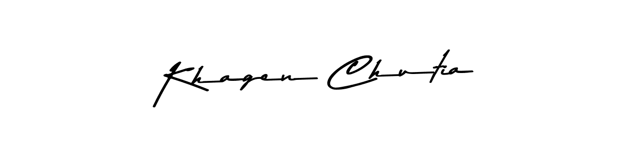 You can use this online signature creator to create a handwritten signature for the name Khagen Chutia. This is the best online autograph maker. Khagen Chutia signature style 9 images and pictures png