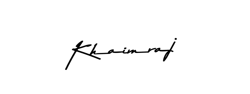 Make a beautiful signature design for name Khaimraj. Use this online signature maker to create a handwritten signature for free. Khaimraj signature style 9 images and pictures png