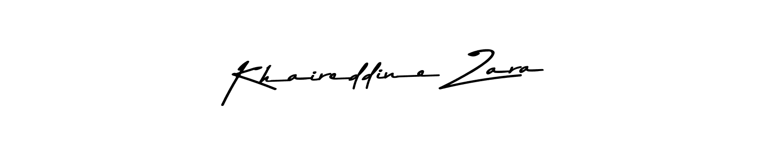 Use a signature maker to create a handwritten signature online. With this signature software, you can design (Asem Kandis PERSONAL USE) your own signature for name Khaireddine Zara. Khaireddine Zara signature style 9 images and pictures png