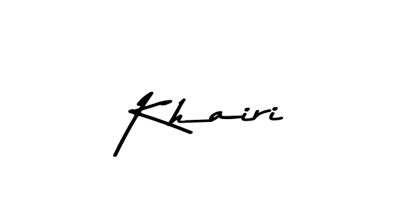 Also You can easily find your signature by using the search form. We will create Khairi name handwritten signature images for you free of cost using Asem Kandis PERSONAL USE sign style. Khairi signature style 9 images and pictures png