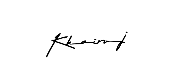 Similarly Asem Kandis PERSONAL USE is the best handwritten signature design. Signature creator online .You can use it as an online autograph creator for name Khairuj. Khairuj signature style 9 images and pictures png