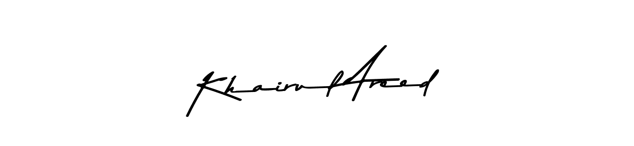 Design your own signature with our free online signature maker. With this signature software, you can create a handwritten (Asem Kandis PERSONAL USE) signature for name Khairul Areed. Khairul Areed signature style 9 images and pictures png
