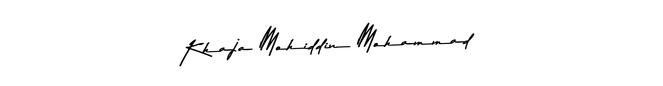 Make a beautiful signature design for name Khaja Mohiddin Mohammad. With this signature (Asem Kandis PERSONAL USE) style, you can create a handwritten signature for free. Khaja Mohiddin Mohammad signature style 9 images and pictures png