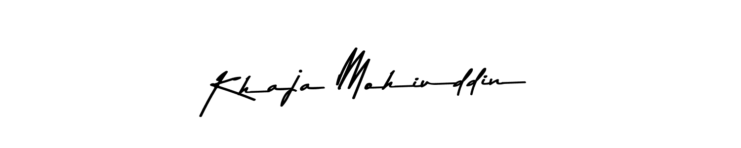 Use a signature maker to create a handwritten signature online. With this signature software, you can design (Asem Kandis PERSONAL USE) your own signature for name Khaja Mohiuddin. Khaja Mohiuddin signature style 9 images and pictures png