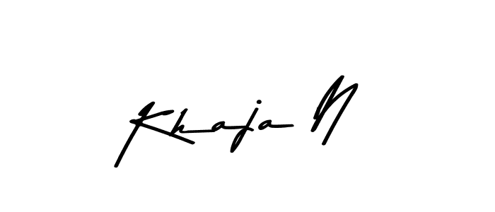 Also we have Khaja N name is the best signature style. Create professional handwritten signature collection using Asem Kandis PERSONAL USE autograph style. Khaja N signature style 9 images and pictures png