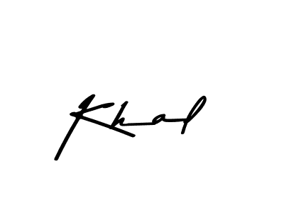 Make a beautiful signature design for name Khal. With this signature (Asem Kandis PERSONAL USE) style, you can create a handwritten signature for free. Khal signature style 9 images and pictures png