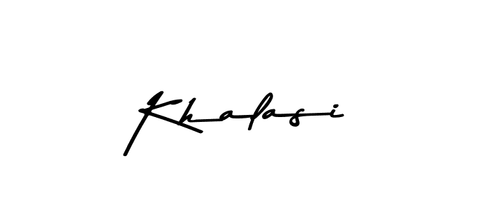 Also You can easily find your signature by using the search form. We will create Khalasi name handwritten signature images for you free of cost using Asem Kandis PERSONAL USE sign style. Khalasi signature style 9 images and pictures png