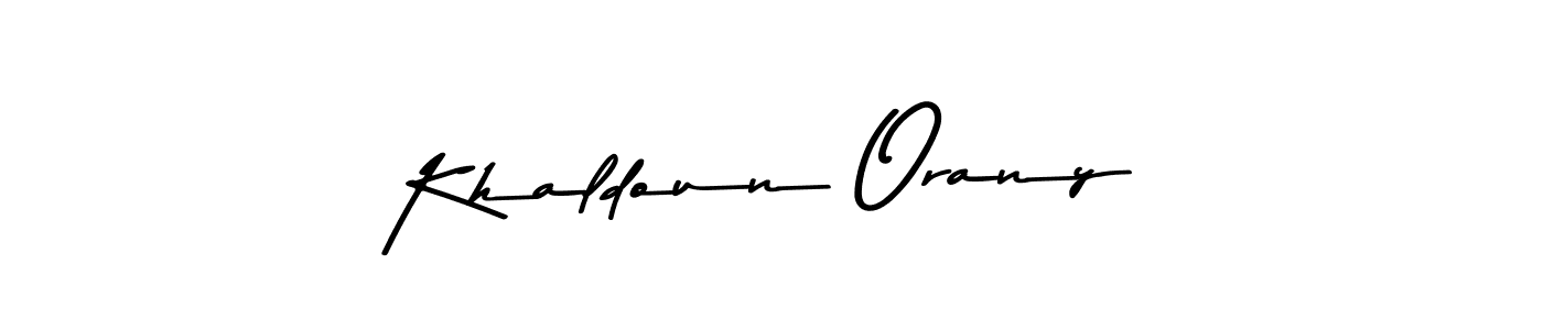 if you are searching for the best signature style for your name Khaldoun Orany. so please give up your signature search. here we have designed multiple signature styles  using Asem Kandis PERSONAL USE. Khaldoun Orany signature style 9 images and pictures png