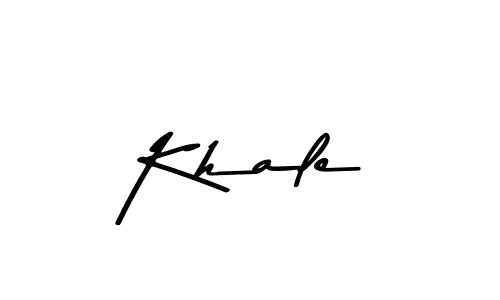 Make a beautiful signature design for name Khale. With this signature (Asem Kandis PERSONAL USE) style, you can create a handwritten signature for free. Khale signature style 9 images and pictures png