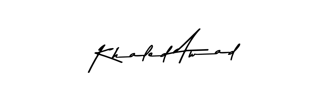 How to make Khaled Awad signature? Asem Kandis PERSONAL USE is a professional autograph style. Create handwritten signature for Khaled Awad name. Khaled Awad signature style 9 images and pictures png