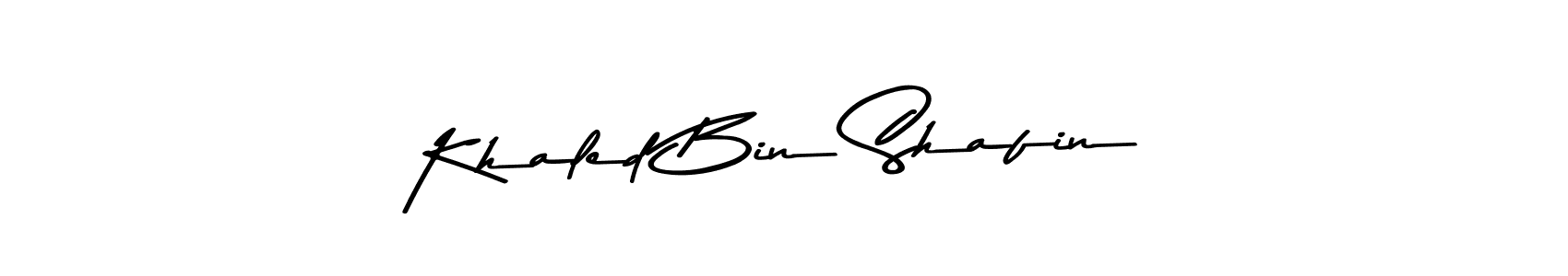 Design your own signature with our free online signature maker. With this signature software, you can create a handwritten (Asem Kandis PERSONAL USE) signature for name Khaled Bin Shafin. Khaled Bin Shafin signature style 9 images and pictures png