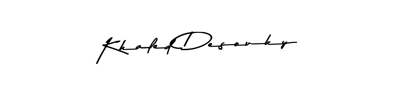 Use a signature maker to create a handwritten signature online. With this signature software, you can design (Asem Kandis PERSONAL USE) your own signature for name Khaled Desouky. Khaled Desouky signature style 9 images and pictures png
