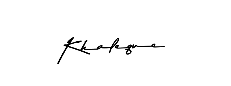 How to make Khaleque signature? Asem Kandis PERSONAL USE is a professional autograph style. Create handwritten signature for Khaleque name. Khaleque signature style 9 images and pictures png