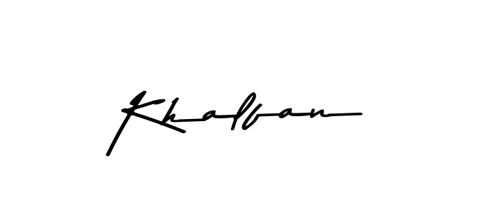 How to make Khalfan signature? Asem Kandis PERSONAL USE is a professional autograph style. Create handwritten signature for Khalfan name. Khalfan signature style 9 images and pictures png