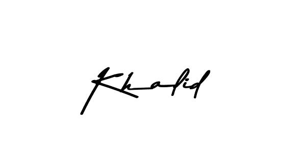 You should practise on your own different ways (Asem Kandis PERSONAL USE) to write your name (Khalid) in signature. don't let someone else do it for you. Khalid signature style 9 images and pictures png