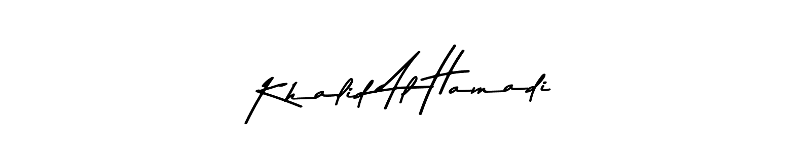 You should practise on your own different ways (Asem Kandis PERSONAL USE) to write your name (Khalid Al Hamadi) in signature. don't let someone else do it for you. Khalid Al Hamadi signature style 9 images and pictures png