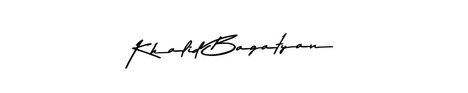 Khalid Bagatyan stylish signature style. Best Handwritten Sign (Asem Kandis PERSONAL USE) for my name. Handwritten Signature Collection Ideas for my name Khalid Bagatyan. Khalid Bagatyan signature style 9 images and pictures png