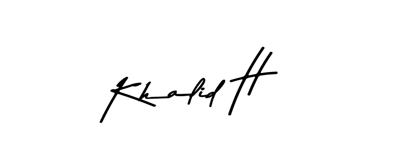 You can use this online signature creator to create a handwritten signature for the name Khalid H. This is the best online autograph maker. Khalid H signature style 9 images and pictures png