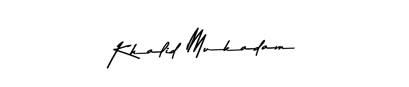 Also we have Khalid Mukadam name is the best signature style. Create professional handwritten signature collection using Asem Kandis PERSONAL USE autograph style. Khalid Mukadam signature style 9 images and pictures png