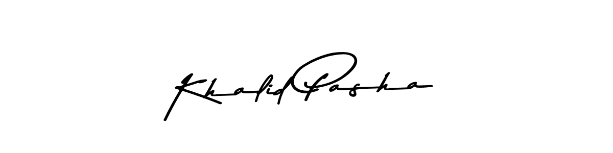 if you are searching for the best signature style for your name Khalid Pasha. so please give up your signature search. here we have designed multiple signature styles  using Asem Kandis PERSONAL USE. Khalid Pasha signature style 9 images and pictures png