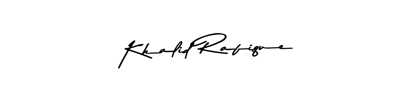 Here are the top 10 professional signature styles for the name Khalid Rafique. These are the best autograph styles you can use for your name. Khalid Rafique signature style 9 images and pictures png