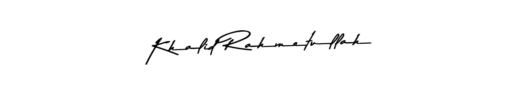 Khalid Rahmetullah stylish signature style. Best Handwritten Sign (Asem Kandis PERSONAL USE) for my name. Handwritten Signature Collection Ideas for my name Khalid Rahmetullah. Khalid Rahmetullah signature style 9 images and pictures png