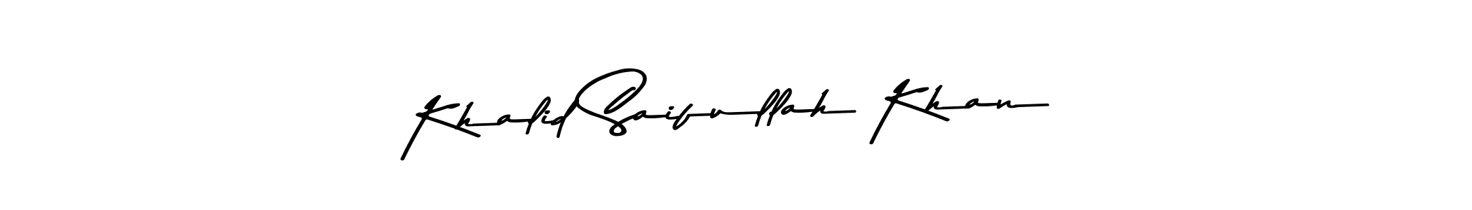 Khalid Saifullah Khan stylish signature style. Best Handwritten Sign (Asem Kandis PERSONAL USE) for my name. Handwritten Signature Collection Ideas for my name Khalid Saifullah Khan. Khalid Saifullah Khan signature style 9 images and pictures png